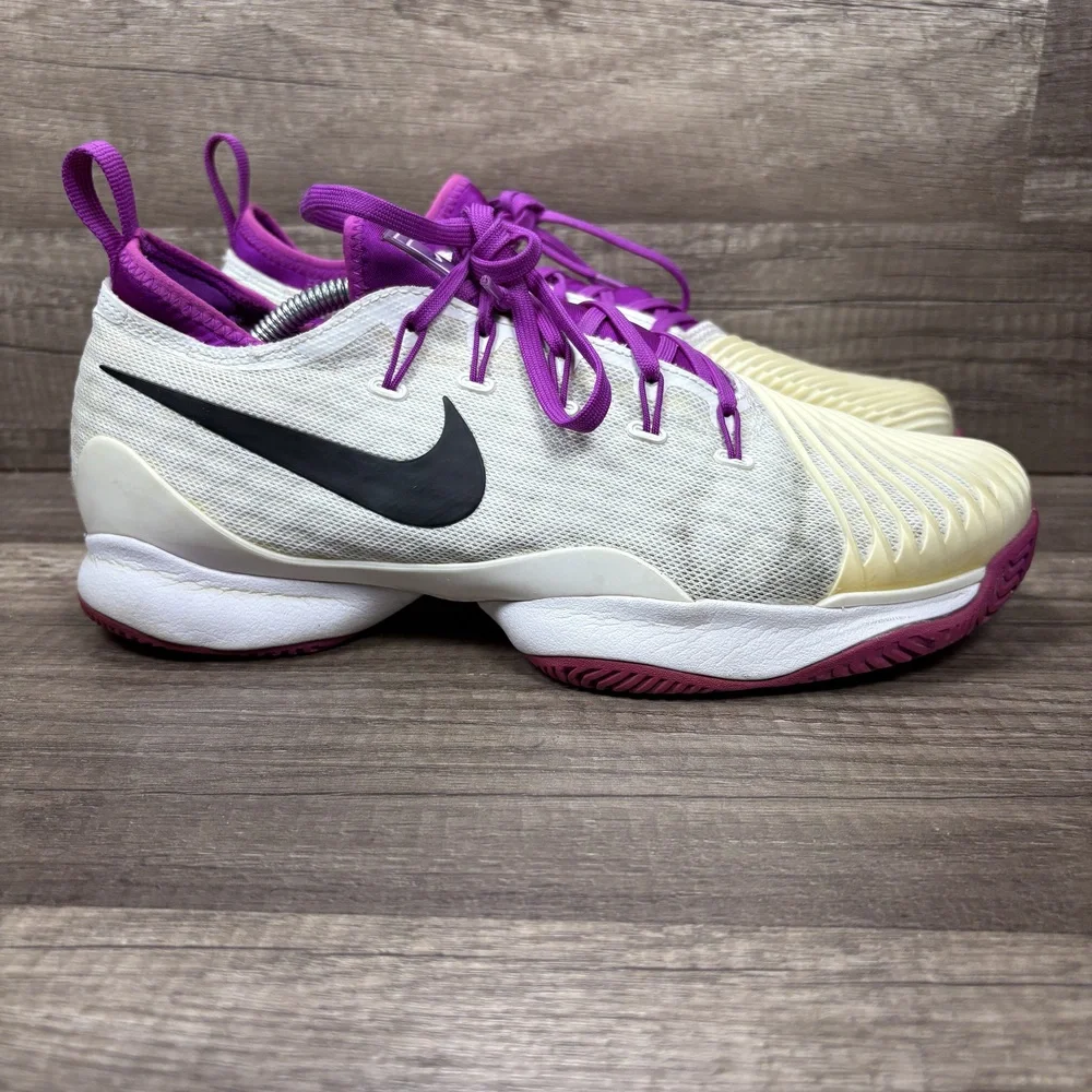 Nike Air Zoom Ultra React White Purple Womens US Size 8.5 859718-101 Sneakers - Picture 1 of 9